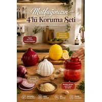 Porsima 4471 4'lü Mutfak Düzenleyici Seti Soğan, Sarımsak, Limon Saklama Kabı Ve 300 Ml Hazneli Rende Çok Renkli Porsima 4471 4'lü Mutfak Düzenleyici Seti Soğan, Sarımsak, Limon Saklama Kabı Ve 300 Ml Hazneli Rende Çok Renkli