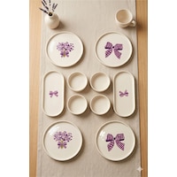 Lila Gift 10 Parça Kahvaltı Takımı 4 Kişilik Seramik Sunum & Servis Tabağı Kase Seti Beyaz Lila Gift 10 Parça Kahvaltı Takımı 4 Kişilik Seramik Sunum & Servis Tabağı Kase Seti Beyaz