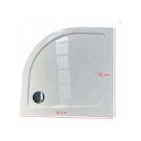 Genel Markalar - Monoflat Duş Teknesi Oval 90 90 Beyaz Oplo0007- Genel Markalar - Monoflat Duş Teknesi Oval 90 90 Beyaz Oplo0007-