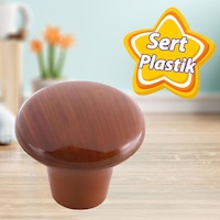 Sert Plastik Mantar Düğme Kulp Ceviz Dolap Mobilya Mutfak Dolabı Çekmece Kapak Kulpu Kulbu Sert Plastik Mantar Düğme Kulp Ceviz Dolap Mobilya Mutfak Dolabı Çekmece Kapak Kulpu Kulbu