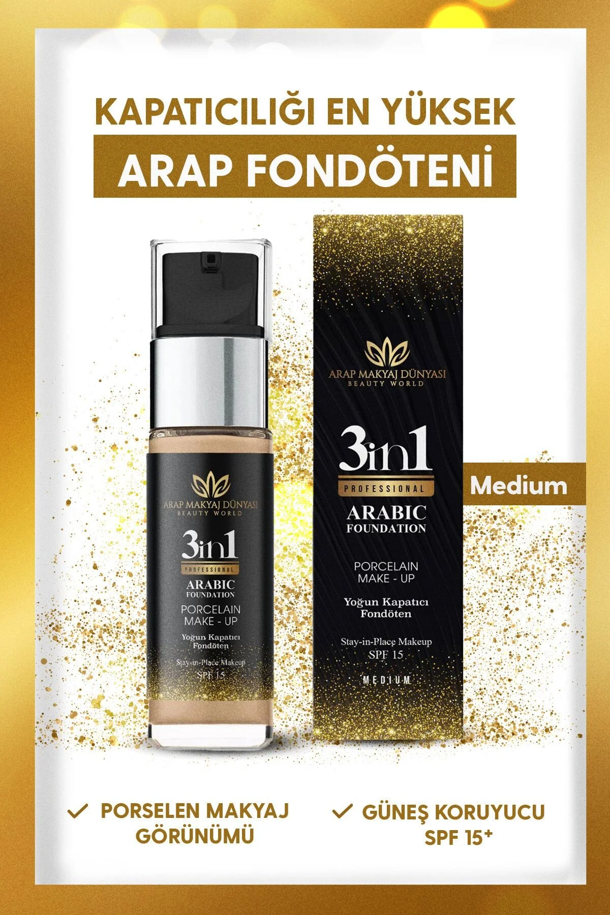 Yoğun Kapatıcı Fondöten - Medium 02 Medium Yoğun Kapatıcı Fondöten - Medium 02 Medium