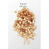 Oya Abiye Bileklik Kolye Pleksi Metalik Plastik Pul Altın Renk 8 Gram 150 Adet - Bnc497 Oya Abiye Bileklik Kolye Pleksi Metalik Plastik Pul Altın Renk 8 Gram 150 Adet - Bnc497