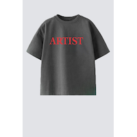 Monila Unisex Çocuk Pamuklu Bisiklet Yaka Baskılı T-shirt Antrasit Monila Unisex Çocuk Pamuklu Bisiklet Yaka Baskılı T-shirt Antrasit