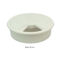 Masaüstü Kablo Kanalı Deliği Kapağı Beyaz 8 Cm Masaüstü Kablo Kanalı Deliği Kapağı Beyaz 8 Cm