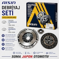 Corolla 1.6 88-06 Avensis 1.6 03-08 Debriyaj Seti Aısın Kt-100ve Corolla 1.6 88-06 Avensis 1.6 03-08 Debriyaj Seti Aısın Kt-100ve