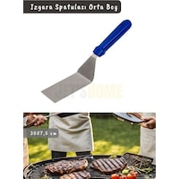 Barbekü Spatulası Paslanmaz Izgara Spatulası Çelik Hamburger Spatulası 30 Cm Metalik Gri Barbekü Spatulası Paslanmaz Izgara Spatulası Çelik Hamburger Spatulası 30 Cm Metalik Gri