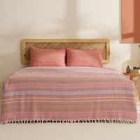 Karaca Home Lynora Çift Kişilik Peştamal Pike Takımı Turuncu Turuncu Karaca Home Lynora Çift Kişilik Peştamal Pike Takımı Turuncu Turuncu