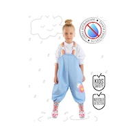 Denokids Çiçekli Kız Çocuk Su Geçirmez Yağmur Tulumu Renkli Denokids Çiçekli Kız Çocuk Su Geçirmez Yağmur Tulumu Renkli