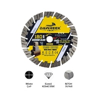 Dawreek Dt014cd 180mm Premium Segmentli Elmas Testere Beton-duvar-tuğla Dawreek Dt014cd 180mm Premium Segmentli Elmas Testere Beton-duvar-tuğla