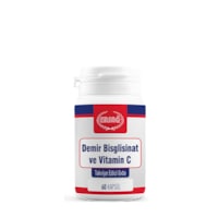 Ersağ Demir Bisglisinat ve Vitamin C Takviye Edici Gıda 60 Kapsül Ersağ Demir Bisglisinat ve Vitamin C Takviye Edici Gıda 60 Kapsül
