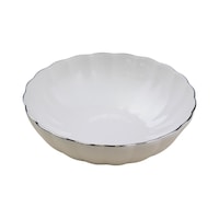 Kütahya Porselen Bone Luz Platin Fileli Çorba Kasesi 15cm Tekli Çok Renkli Kütahya Porselen Bone Luz Platin Fileli Çorba Kasesi 15cm Tekli Çok Renkli