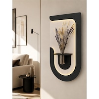 Akasya Ahşap Pilli Ledli İskandinav Tarzı Salon Duvar Rafı Modern Çiçeklik 40 X 75 Cm Parisgrisi - Antrasit Akasya Ahşap Pilli Ledli İskandinav Tarzı Salon Duvar Rafı Modern Çiçeklik 40 X 75 Cm Parisgrisi - Antrasit