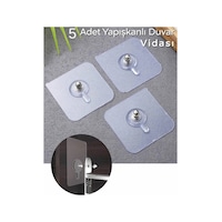 Mithra Life 5 Adet Şeffaf Yapışkanlı Duvar Tablo Çerçeve Vida Çivisi Askısı Mıt1195 şeffaf Mithra Life 5 Adet Şeffaf Yapışkanlı Duvar Tablo Çerçeve Vida Çivisi Askısı Mıt1195 şeffaf