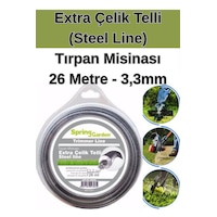 Bahçe Ot Misinası 3.3 Mm / Extra Çelik Telli