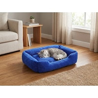 Brt Pet Premium Dikdörtgen Peluş Kedi Yatağı Ve Küçük Irk Köpek Yatağı - 60x40 Cm - Mavi Brt Pet Premium Dikdörtgen Peluş Kedi Yatağı Ve Küçük Irk Köpek Yatağı - 60x40 Cm - Mavi