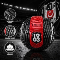 Beşiktaş Futbol Topu Orjinal Maç Topu No:5 Siyah Beşiktaş Futbol Topu Orjinal Maç Topu No:5 Siyah