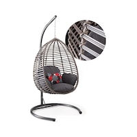 Capri Swing Gümbet Tekli Rattan Bahçe Salıncağı Balkon Salıncağı 001 Capri Swing Gümbet Tekli Rattan Bahçe Salıncağı Balkon Salıncağı 001