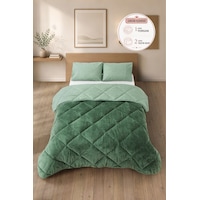Premium Çift Taraflı Wellsoft Yorgan Seti Çift Kişilik 195x215 Cm 2 Adet Yastık Kılıflı Adaçayı Premium Çift Taraflı Wellsoft Yorgan Seti Çift Kişilik 195x215 Cm 2 Adet Yastık Kılıflı Adaçayı