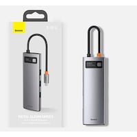 Baseus Metal Gleam Series 8In1 Type-C Hub Adaptör Çoklayıcı (550394534) Baseus Metal Gleam Series 8In1 Type-C Hub Adaptör Çoklayıcı (550394534)
