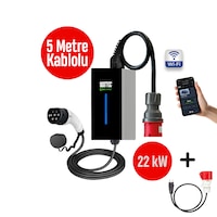 SGSTEC Home 22 kW 5Metre Kablolu Taşınabilir Elektrikli Araç Şarj Cihazı SGSTEC Home 22 kW 5Metre Kablolu Taşınabilir Elektrikli Araç Şarj Cihazı