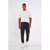 Mmetalic Erkek Antrasit Slim Fit Jogger Cep Nakış Fermuar Detaylı Eşofman Altı Mmetalic Erkek Antrasit Slim Fit Jogger Cep Nakış Fermuar Detaylı Eşofman Altı