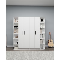 Linda-luses 2 Gardırop Birlikte 6 Kapaklı Raflı Genç Odası Gardırop, Giysi Dolabı, Beyaz Beyaz Linda-luses 2 Gardırop Birlikte 6 Kapaklı Raflı Genç Odası Gardırop, Giysi Dolabı, Beyaz Beyaz