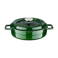 Lava Döküm Çap Ø 24cm. Çok Amaçlı Yayvan Tencere Döküm Demir Yekpare Kulplu Premium Serisi - Majolica Yeşil Yeşil Lava Döküm Çap Ø 24cm. Çok Amaçlı Yayvan Tencere Döküm Demir Yekpare Kulplu Premium Serisi - Majolica Yeşil Yeşil