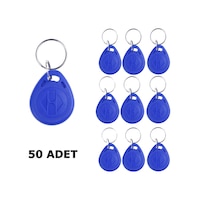 Wozlo Chip TK4100 Rfid Manyetik Anahtarlık Tag Göstergeç Proximity Anahtarlık 50 Adet