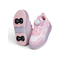 Nstil Unisex Çocuk Spor Ayakkabı Akıllı Bağcıklı Çıkarılabilen Patenli Işıklı Rahat Sneaker 030 Pembe Nstil Unisex Çocuk Spor Ayakkabı Akıllı Bağcıklı Çıkarılabilen Patenli Işıklı Rahat Sneaker 030 Pembe