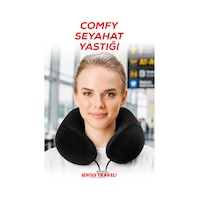 Viscofoam Comfy Ortopedik Seyahat Yastığı Visco Boyun Destekli Seyahat Yastığı - Siyah | Ergo Travel Viscofoam Comfy Ortopedik Seyahat Yastığı Visco Boyun Destekli Seyahat Yastığı - Siyah | Ergo Travel