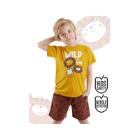 Wild Erkek Çocuk Yazlık T-shirt Şort Takım Wild Erkek Çocuk Yazlık T-shirt Şort Takım