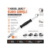 Euro Girişli Hava Jakı Metal Gövdeli Hava Dolum Ve Lastik Şişirme Aparatı Euro Girişli Hava Jakı Metal Gövdeli Hava Dolum Ve Lastik Şişirme Aparatı
