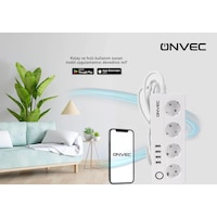 Onvec 2gen Tuya Wi-fi Destekli 4lü Akım Korumalı Usbli Smart Grup Priz-uygulama Üzerinden Kontrol Onvec 2gen Tuya Wi-fi Destekli 4lü Akım Korumalı Usbli Smart Grup Priz-uygulama Üzerinden Kontrol