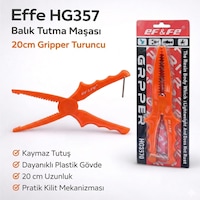 Effe Hg357 Balık Tutma Maşası 20cm Gripper Turuncu Effe Hg357 Balık Tutma Maşası 20cm Gripper Turuncu