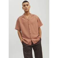 Jack & Jones Rahat Kesim Kısa Kollu Gömlek- Blujude 12231689 Amber Brown Kahverengi Jack & Jones Rahat Kesim Kısa Kollu Gömlek- Blujude 12231689 Amber Brown Kahverengi