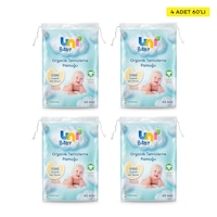 Uni Baby Bebek Temizleme Pamuğu 60'lı X 4 Adet Uni Baby Bebek Temizleme Pamuğu 60'lı X 4 Adet