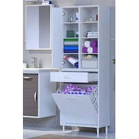 Eliusta Rule Sepetli Banyo/mutfak Dolabı 55 Cm Genişliğe Sahip 55x171x32,5 Cm Bir Sepetli Beyaz Dolap Beyaz Eliusta Rule Sepetli Banyo/mutfak Dolabı 55 Cm Genişliğe Sahip 55x171x32,5 Cm Bir Sepetli Beyaz Dolap Beyaz