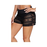 Angelsin Siyah Dantel Deniz Şortu Birleşik Bikini Alt (402449898) Angelsin Siyah Dantel Deniz Şortu Birleşik Bikini Alt (402449898)
