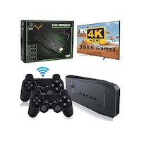 Leons 2.4g Uyumlu Kablosuz Çift Kol Oyunlar 4k Game Stick 3500 Oyun Atari Oyun Leons 2.4g Uyumlu Kablosuz Çift Kol Oyunlar 4k Game Stick 3500 Oyun Atari Oyun