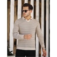 Vizon Erkek Slim Fit Polo Yaka Patlı Triko Kazak-trz19132r03s Vizon Vizon Erkek Slim Fit Polo Yaka Patlı Triko Kazak-trz19132r03s Vizon