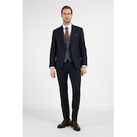 İmza Lacivert Mono Yaka Kazayağı Desen 6 Drop Slim Fit Takım Elbise 1001255173 İmza Lacivert Mono Yaka Kazayağı Desen 6 Drop Slim Fit Takım Elbise 1001255173