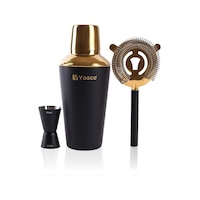 Vosco Golden 3 Parça Shaker Set Vosco Golden 3 Parça Shaker Set
