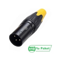 Losen La1129bg Xlr 3-pin Erkek Konnektör Gold Pins Losen La1129bg Xlr 3-pin Erkek Konnektör Gold Pins