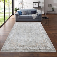 Sound Vintage Modern Dokuma Halı Salon Oturma Odası Yatak Odası Antre Dekoratif Halı 0087a Krem - Kiremit Sound Vintage Modern Dokuma Halı Salon Oturma Odası Yatak Odası Antre Dekoratif Halı 0087a Krem - Kiremit