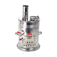 Közde Semaver 3.5 Litre Odunlu Kömürlü Semaver Çift Musluklu Közde Semaver 3.5 Litre Odunlu Kömürlü Semaver Çift Musluklu