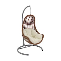 Monalin Home Garden Roma Rattan El Örgüsü Balkon Teras Bahçe Salıncağı Kahverengi Monalin Home Garden Roma Rattan El Örgüsü Balkon Teras Bahçe Salıncağı Kahverengi