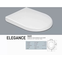 Nkp Elegance Duroplast Yavaş Kapanan Klozet Kapağı - Nkp0402 Nkp Elegance Duroplast Yavaş Kapanan Klozet Kapağı - Nkp0402