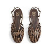 Ne&ve Shoes Kahve Yılan Biye Kadın Günlük Sandalet Ne&ve Shoes Kahve Yılan Biye Kadın Günlük Sandalet