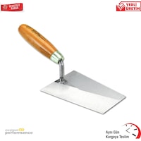 Dekor 066 Ahşap Saplı Duvarcı Malası 16 CM Yay Çeliği N11.89