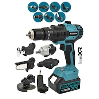 Assur ASR1076 21V Çift Akü 7 Başlıklı Set Mavi Assur ASR1076 21V Çift Akü 7 Başlıklı Set Mavi